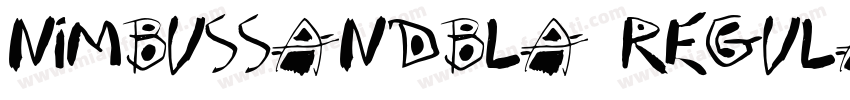 NimbusSanDBla Regula字体转换